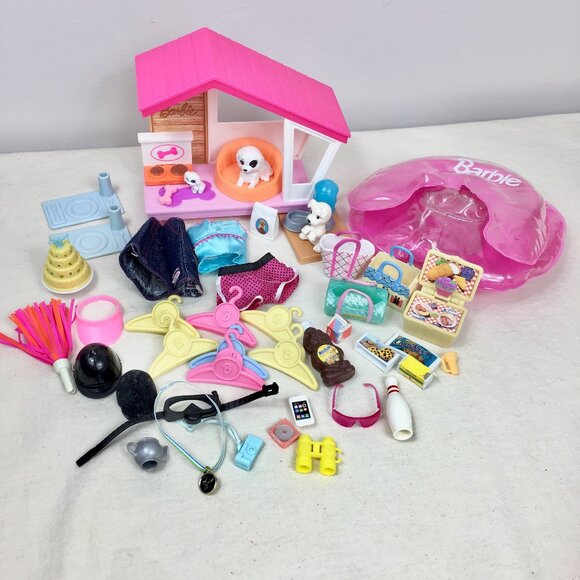 Barbie | Toys | Barbie Estate Puppies Dog House Furniture Inflatable ...